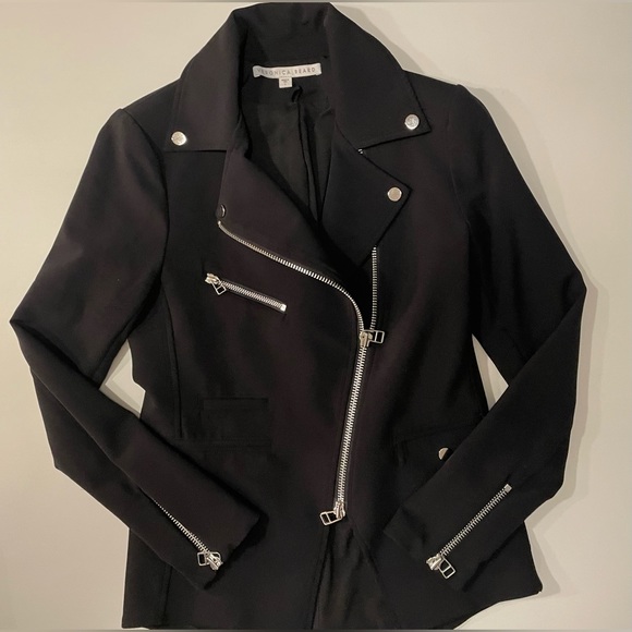 Veronica Beard Scuba Hadley Moto Jacket - Picture 1 of 3
